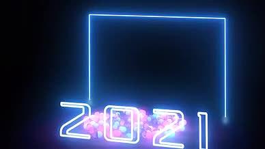 牛年吉祥牛气冲天新年片头2021牛年视频视频的预览图